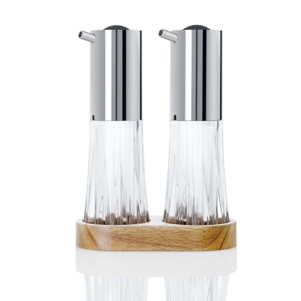 Distributeur de vinaigre et huile en cristal ménager